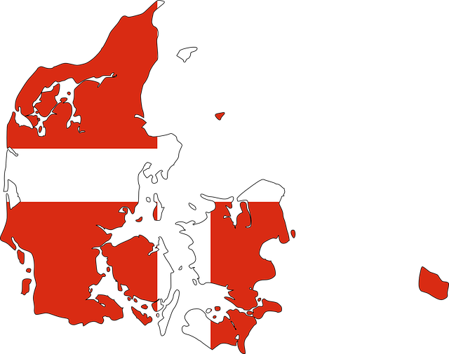 Mapa de Dinamarca